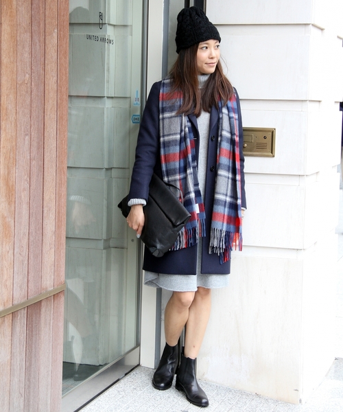 UNITED ARROWS(ユナイテッドアローズ)の「○UAB W/NY チェスターコート ◆(チェスターコート・レディース・ベージュ/ネイビー/ブラック・38/36/40)」の17枚目の写真