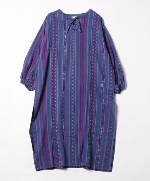 L/S LACE UP ONEPIECE / ロングスリーブレースアップワンピース(ワンピース)|TIME WILL TELL WORKS(タイムウィルテルワークス)
