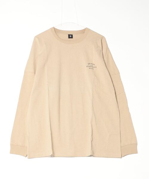 INNOCENT(イノセント)の「バックプリントドルマンスリーブTシャツ(Tシャツ/カットソー・メンズ・ベージュ/ホワイト/ブラック・LARGE/MEDIUM)」の3枚目の写真