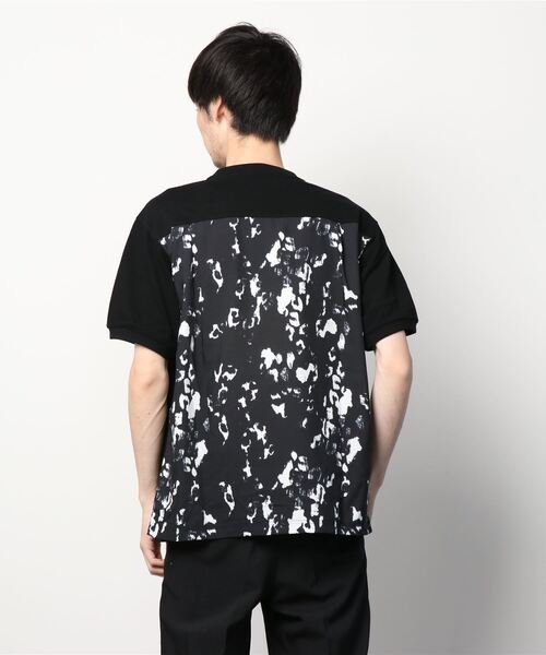 FRED PERRY（フレッドペリー）の「Mix Panelled Tee Shirt（Tシャツ/カットソー・メンズ・ホワイト/ブラック・S/M/L）」の8枚目の写真