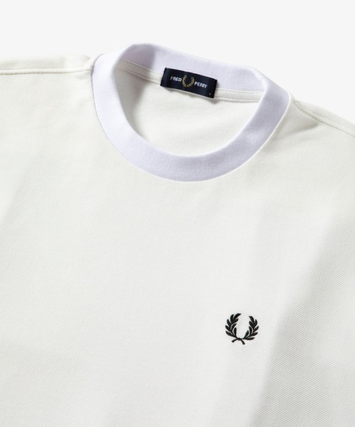 FRED PERRY（フレッドペリー）の「Mix Panelled Tee Shirt（Tシャツ/カットソー・メンズ・ホワイト/ブラック・S/M/L）」の12枚目の写真