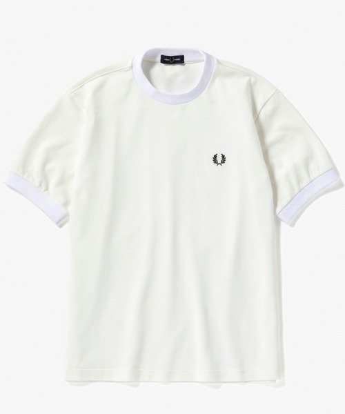 FRED PERRY（フレッドペリー）の「Mix Panelled Tee Shirt（Tシャツ/カットソー・メンズ・ホワイト/ブラック・S/M/L）」の10枚目の写真