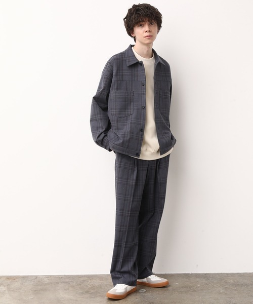 JUNRED（ジュンレッド）の「チェックトラッカーブルゾン（ブルゾン・メンズ・ベージュ/グレー・S/M/L）」の13枚目の写真