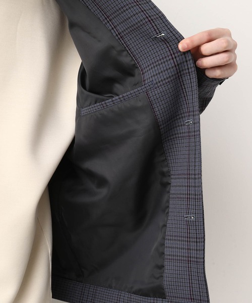 JUNRED（ジュンレッド）の「チェックトラッカーブルゾン（ブルゾン・メンズ・ベージュ/グレー・S/M/L）」の4枚目の写真