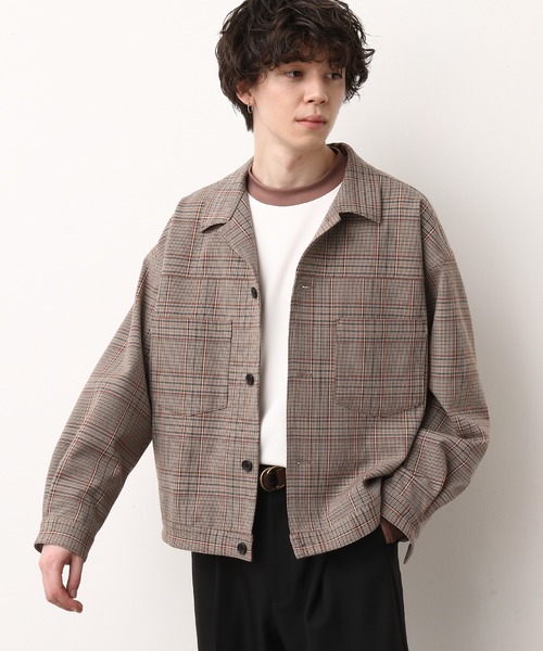 JUNRED（ジュンレッド）の「チェックトラッカーブルゾン（ブルゾン・メンズ・ベージュ/グレー・S/M/L）」の15枚目の写真