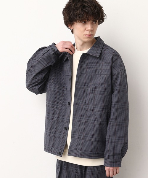 JUNRED（ジュンレッド）の「チェックトラッカーブルゾン（ブルゾン・メンズ・ベージュ/グレー・S/M/L）」の17枚目の写真