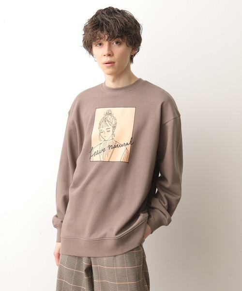 JUNRED（ジュンレッド）の「グラフィックスウェットモックネック（スウェット・メンズ・ホワイト/ダークブラウン/ブルー系その他4・S/M/L）」の12枚目の写真