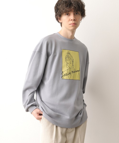 JUNRED（ジュンレッド）の「グラフィックスウェットモックネック（スウェット・メンズ・ホワイト/ダークブラウン/ブルー系その他4・S/M/L）」の17枚目の写真