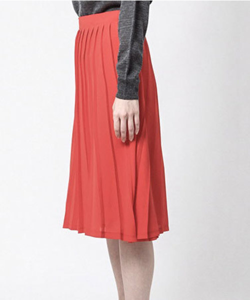 koe（コエ）の「プリーツミディアムスカート（スカート・レディース・ブラック/ブルー/レッド・SMALL/LARGE/MEDIUM）」の8枚目の写真