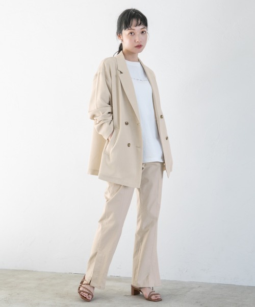 LOWRYS FARM(ローリーズファーム)の「バスケットルーズジャケット 925736(テーラードジャケット・レディース・チャコールグレー/イエロー/グリーン/アイボリー・FREE)」の20枚目の写真