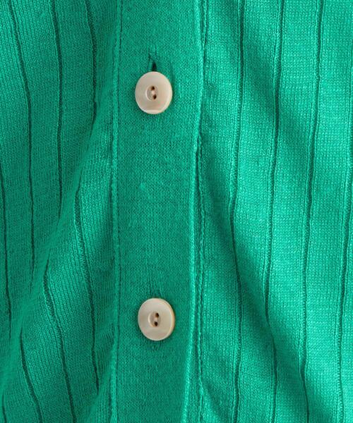 green label relaxing（グリーンレーベルリラクシング）の「[ 手洗い可能 ] CFC ワイド リブ Vネック カーディガン（カーディガン/ボレロ・レディース・ブラック/ベージュ/ナチュラル/ケリー・FREE）」の12枚目の写真