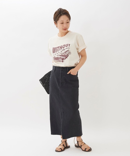 plage（プラージュ）の「VINTAGE CAR Tシャツ◆（Tシャツ/カットソー・レディース・グレー/ナチュラル・FREE）」の3枚目の写真