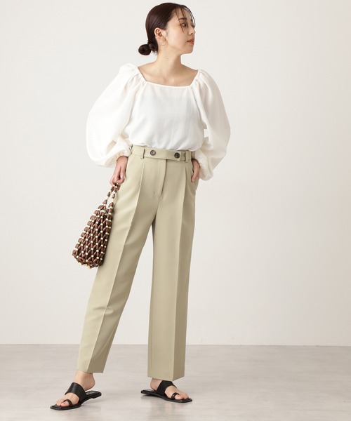 N.(N. Natural Beauty Basic)(エヌエヌナチュラルビューティーベーシック)の「◆ワイドベルトサンダル(サンダル・レディース・ブラック/ブラック系その他/ホワイト・LARGE/MEDIUM)」の6枚目の写真