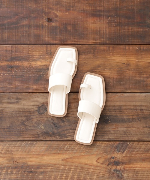 N.(N. Natural Beauty Basic)(エヌエヌナチュラルビューティーベーシック)の「◆ワイドベルトサンダル(サンダル・レディース・ブラック/ブラック系その他/ホワイト・LARGE/MEDIUM)」の13枚目の写真