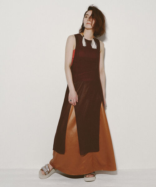 Ray BEAMS（レイビームス）の「Ray BEAMS / チンツ Aライン スカート（スカート・レディース・ダークブラウン/ベージュ・0/1）」の15枚目の写真