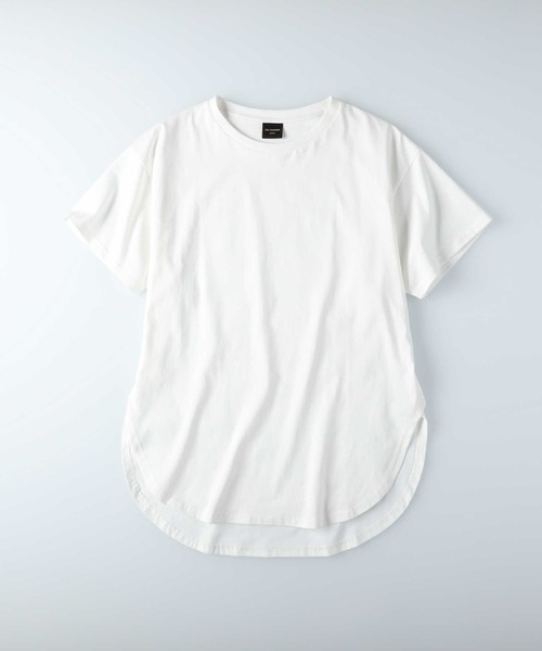 RAG MACHINE（ラグマシーン）の「【RAG MACHINE】ラウンドビッグＴ（Tシャツ/カットソー・レディース・ホワイト/ベージュ/ライトブラウン・M/L/S）」の9枚目の写真