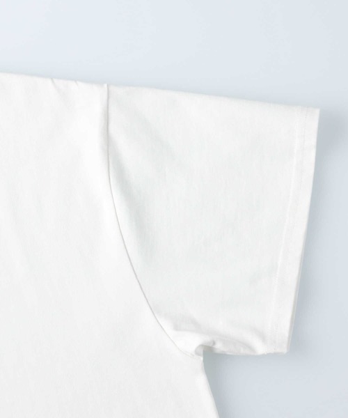 RAG MACHINE（ラグマシーン）の「【RAG MACHINE】ラウンドビッグＴ（Tシャツ/カットソー・レディース・ホワイト/ベージュ/ライトブラウン・M/L/S）」の7枚目の写真