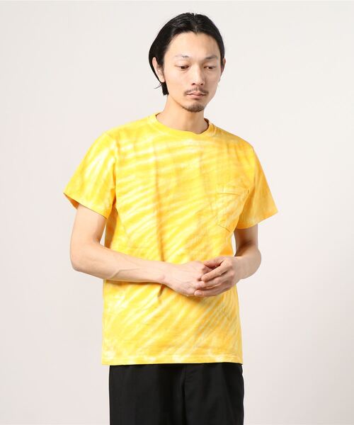 【セール】【MADE IN USA】S/S POCKET TEE TIE DYE CYLINDER / ショートスリーブ ポケット T タイダイ シリンダー（Tシャツ/カットソー）｜Goodwear(Since1983)（グッドウェア）