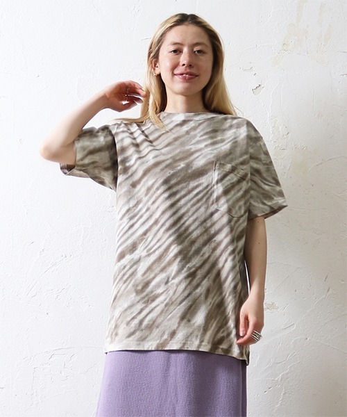 【セール】【MADE IN USA】S/S POCKET TEE TIE DYE CYLINDER / ショートスリーブ ポケット T タイダイ シリンダー（Tシャツ/カットソー）｜Goodwear(Since1983)（グッドウェア）