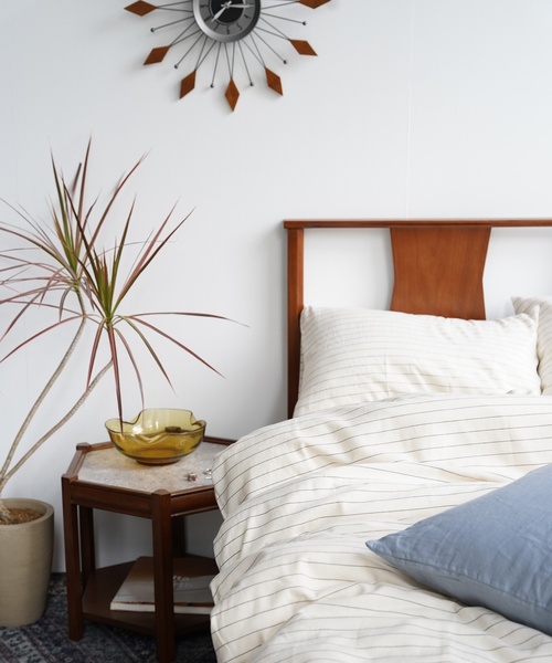 journal standard Furniture （ジャーナルスタンダードファニチャー）の「ふとんカバー ボーダー ダブル（寝具・レディース・アイボリー・FREE）」の9枚目の写真