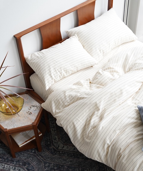 journal standard Furniture （ジャーナルスタンダードファニチャー）の「ふとんカバー ボーダー ダブル（寝具・レディース・アイボリー・FREE）」の11枚目の写真