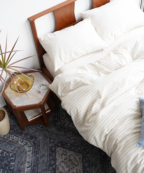 journal standard Furniture （ジャーナルスタンダードファニチャー）の「ふとんカバー ボーダー ダブル（寝具・レディース・アイボリー・FREE）」の13枚目の写真