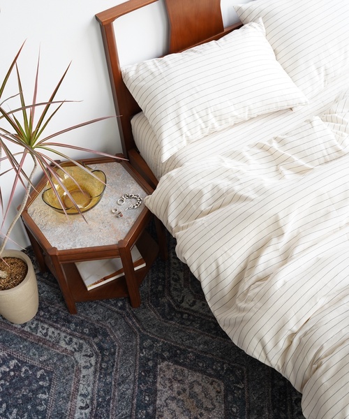 journal standard Furniture （ジャーナルスタンダードファニチャー）の「ふとんカバー ボーダー ダブル（寝具・レディース・アイボリー・FREE）」の14枚目の写真