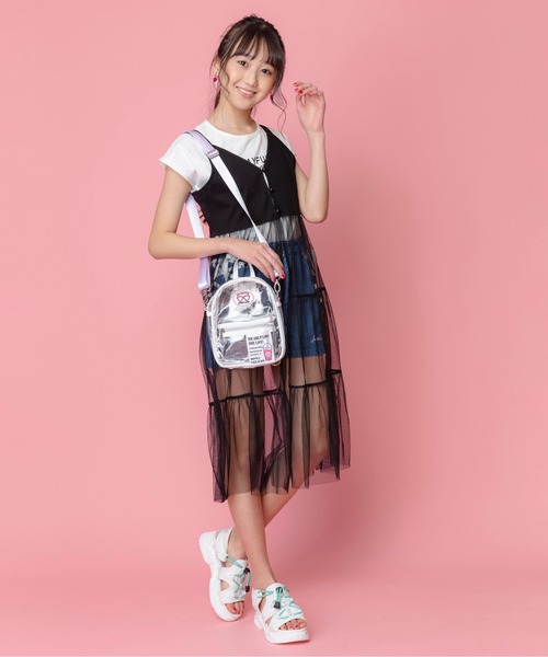 JENNI love（ジェニィラブ）の「レースアップスポサン（サンダル・キッズ・オフホワイト/ブラック・20cm/21cm/22cm/23cm/24cm）」の15枚目の写真