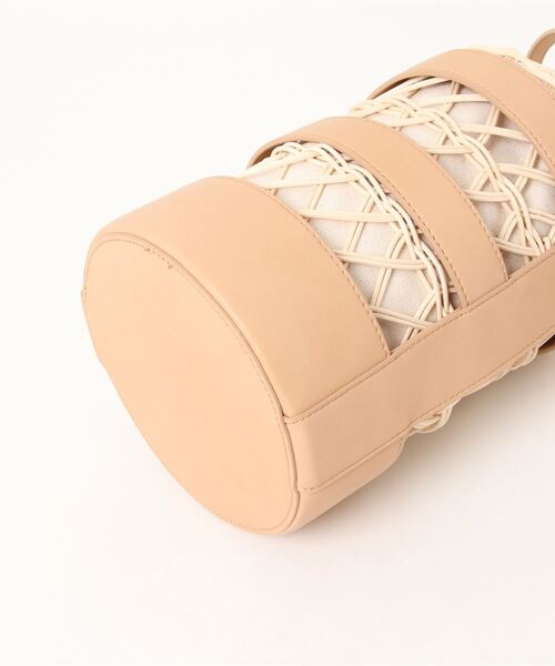 ACCOMMODE(アコモデ)の「ラタンバケットバッグ(かごバッグ・レディース・ベージュ/キャメル・FREE)」の12枚目の写真