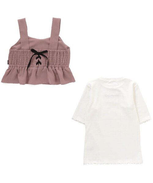 algy（アルジー）の「ニコプチコラボビスチェ＆リブTセット（その他トップス・キッズ・サックスブルー/ミント/ピンク・X-SMALL/XX-SMALL/MEDIUM/SMALL）」の11枚目の写真