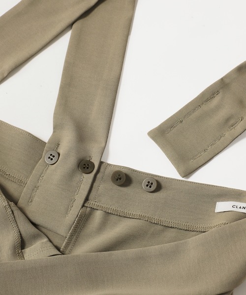 CLANE（クラネ）の「【CLANE/クラネ】 HIGH WAIST SUSPENDER PANTS：パンツ◆（その他パンツ・レディース・カーキ・M/L）」の16枚目の写真