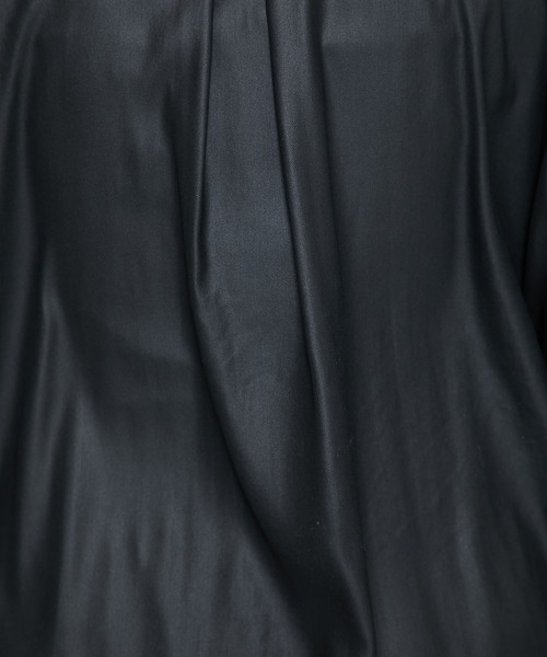 08sircus(ゼロエイトサーカス)の「【08Sircus(08サーカス)】レザーサテンスタンドカラーシャツ/ Leather satin stand collar shirt S32SL-TS04(シャツ/ブラウス・レディース・ブラック/ベージュ・1)」の21枚目の写真