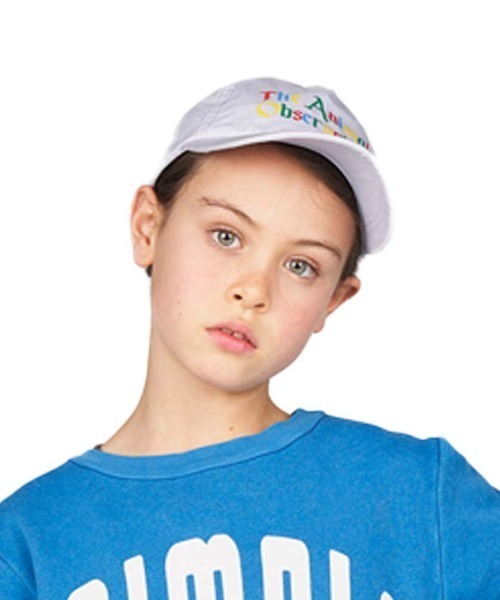 The animals observatory(ジ・アニマルズ・オブザーバトリー)の「The animals observatory / ロゴデザイン キャップ(キャップ・キッズ・ブラウン/ラベンダー・ONE)」の1枚目の写真