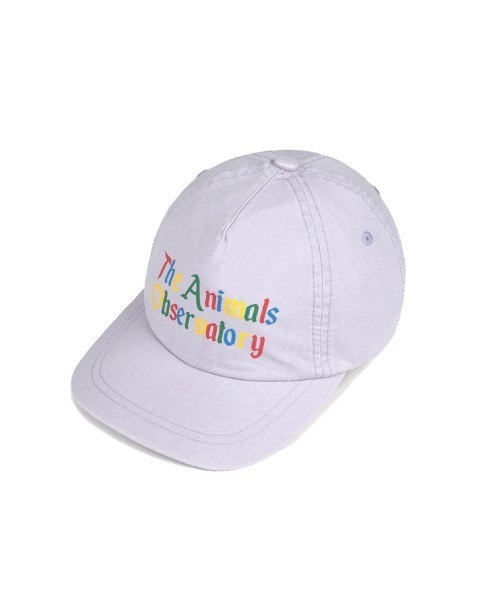The animals observatory(ジ・アニマルズ・オブザーバトリー)の「The animals observatory / ロゴデザイン キャップ(キャップ・キッズ・ブラウン/ラベンダー・ONE)」の8枚目の写真