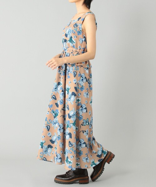 GRACE CONTINENTAL(グレースコンチネンタル)の「ハイビスカスシャーリングワンピース(ワンピース・レディース・ブラック/ベージュ・36/38)」の22枚目の写真