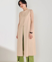 麻混◆くるみボタンジレ