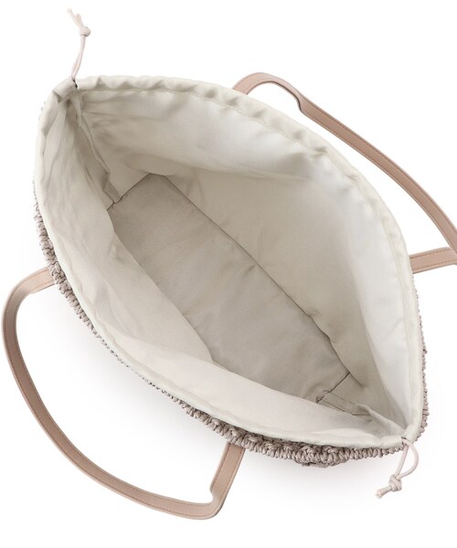 DRESKIP（ドレスキップ）の「◆すかし編みトート（トートバッグ・レディース・グレー/キャメル/ナチュラル・00）」の9枚目の写真