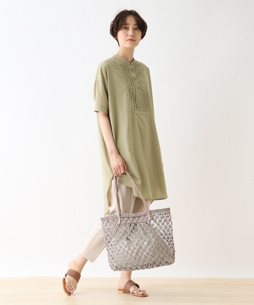 DRESKIP（ドレスキップ）の「◆すかし編みトート（トートバッグ・レディース・グレー/キャメル/ナチュラル・00）」の14枚目の写真