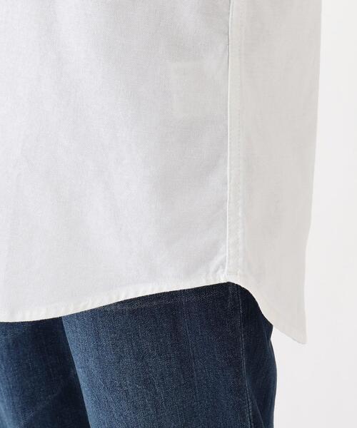 BASECONTROL(ベースコントロール)の「◆ポケットボーダーデザイン 半袖オックスボタンダウンシャツ(シャツ/ブラウス・レディース・ネイビー/アイボリー・99)」の8枚目の写真