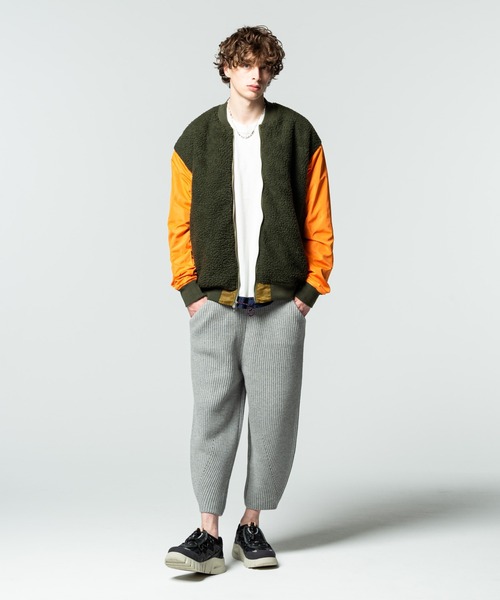glamb(グラム)の「Relax knit pants / リラックスニットパンツ(その他パンツ・メンズ・グレー/ブラック・M/L/S)」の12枚目の写真