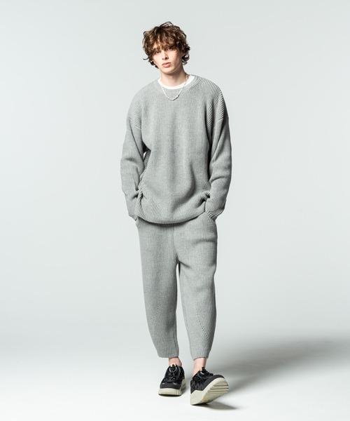 glamb(グラム)の「Relax knit pants / リラックスニットパンツ(その他パンツ・メンズ・グレー/ブラック・M/L/S)」の15枚目の写真