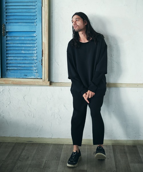 glamb(グラム)の「Relax knit pants / リラックスニットパンツ(その他パンツ・メンズ・グレー/ブラック・M/L/S)」の20枚目の写真