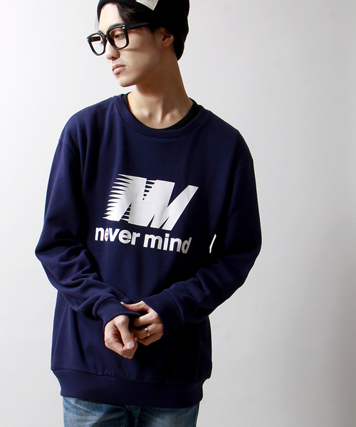 WEGO(ウィゴー)の「WEGO/スポーツロゴスウェット(スウェット・メンズ・ダークグリーン/ネイビー・LARGE/MEDIUM)」の2枚目の写真