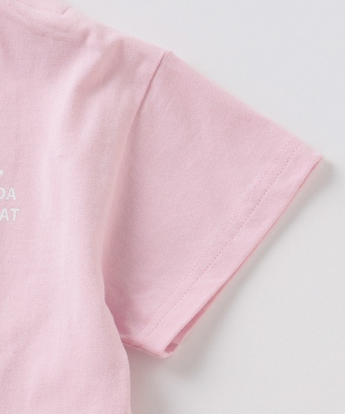 X-girl Stages（エックスガールステージス）の「クリームソーダモチーフ半袖ロゴプリントTシャツ（Tシャツ/カットソー・キッズ・ホワイト/ライトピンク・90cm/100cm/110cm/120cm/130cm/140cm）」の10枚目の写真