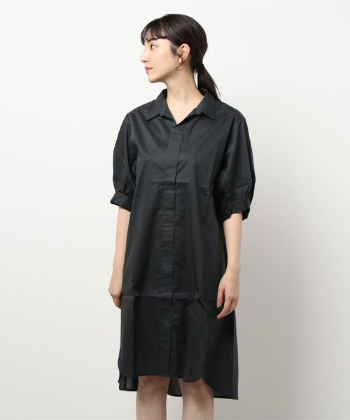 YECCA VECCA（イェッカヴェッカ）の「ペーパータッチボリューム袖ロングシャツ（シャツ/ブラウス・レディース・ブラウン/イエロー/チャコールグレー/オフホワイト・FREE）」の2枚目の写真