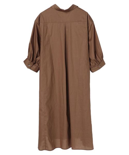 YECCA VECCA（イェッカヴェッカ）の「ペーパータッチボリューム袖ロングシャツ（シャツ/ブラウス・レディース・ブラウン/イエロー/チャコールグレー/オフホワイト・FREE）」の19枚目の写真