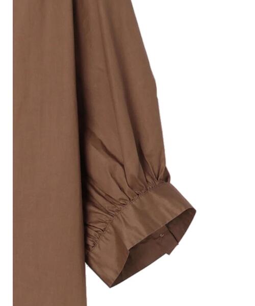 YECCA VECCA（イェッカヴェッカ）の「ペーパータッチボリューム袖ロングシャツ（シャツ/ブラウス・レディース・ブラウン/イエロー/チャコールグレー/オフホワイト・FREE）」の21枚目の写真