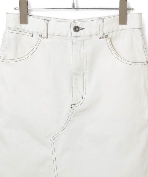 ADAM ET ROPE'（アダムエロペ）の「レイヤードデニムスカート（デニムスカート・レディース・ブラック/ホワイト・38/36）」の16枚目の写真