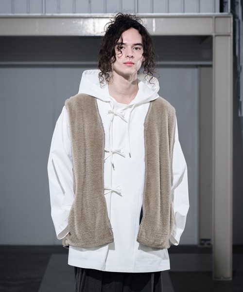 CASPER JOHN（キャスパージョン）の「Snow Hoodie/スノーパーカー（パーカー・メンズ・ホワイト/ブラック・SMALL/MEDIUM/LARGE）」の13枚目の写真