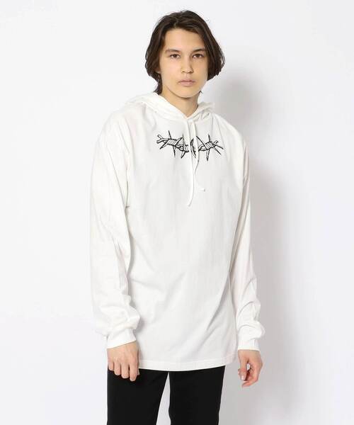 ROYAL FLASH（ロイヤルフラッシュ）の「TheATeR/シアター/有刺鉄線パーカー（パーカー・メンズ・ブラック/ホワイト・FREE）」の10枚目の写真